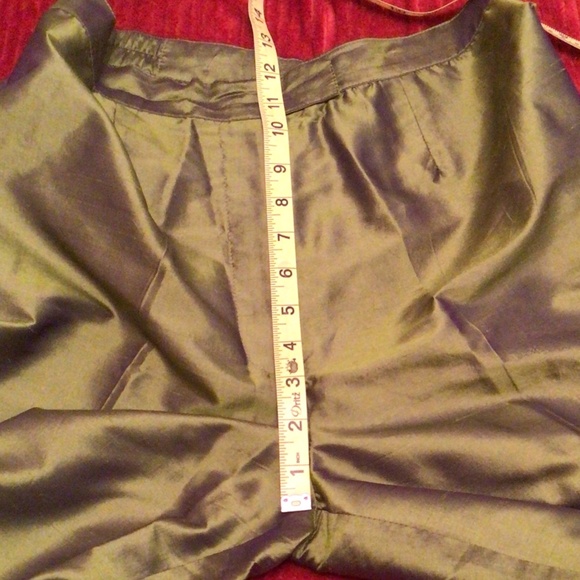 Vintage 90s Pant Suit - Silk Olive Green - Picture 7 of 12